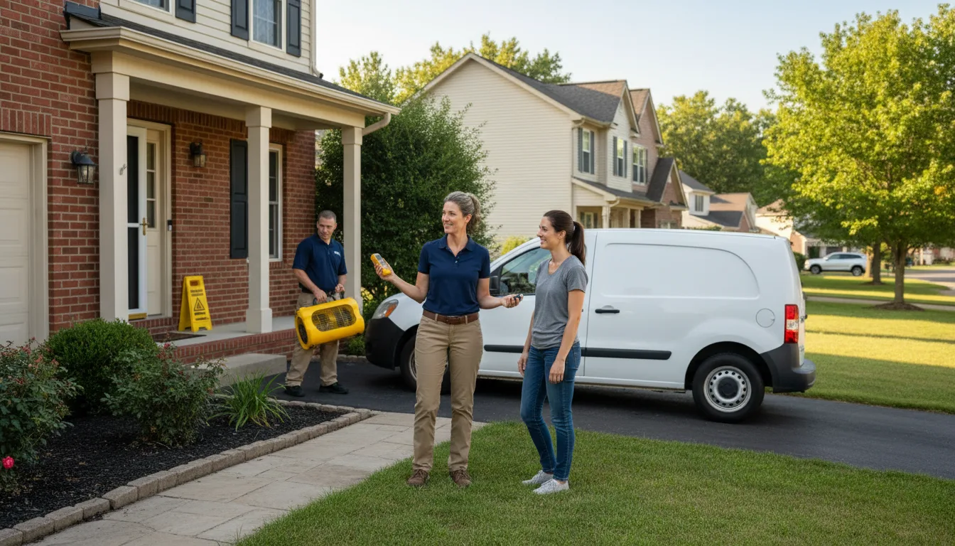 Residential water damage restoration in Avella, PA